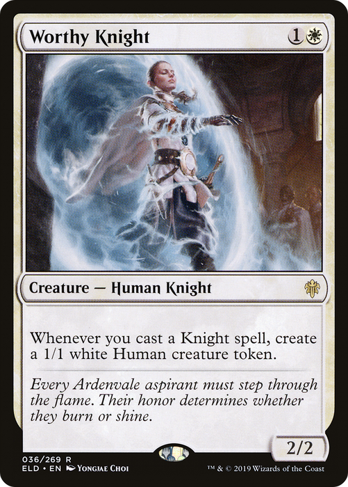 Worthy Knight (ELD-036) - rare - Foil