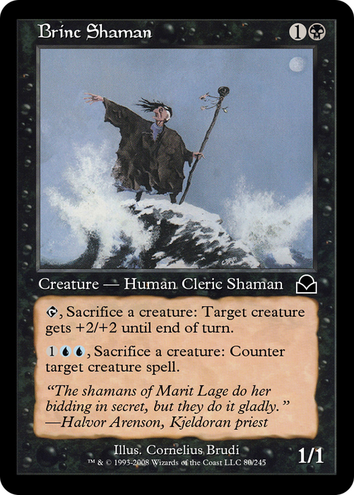 Brine Shaman (ME2-080) - common - Foil