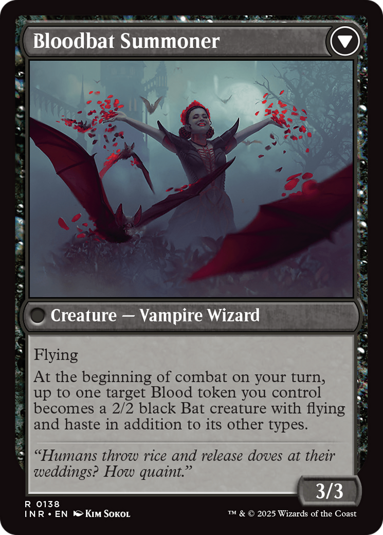 Voldaren Bloodcaster // Bloodbat Summoner (INR-138) - rare - Foil