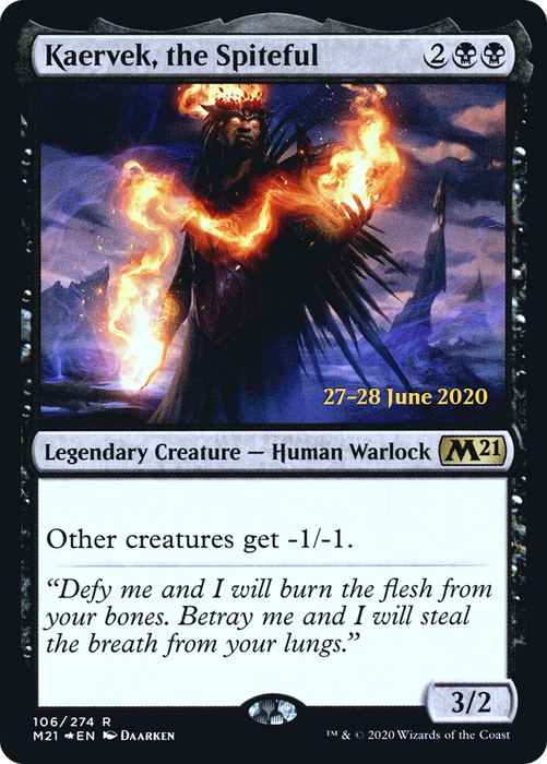Kaervek, the Spiteful (PRE-106S) - rare - Foil