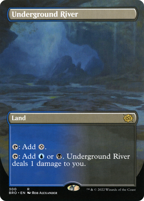 Underground River (BRO-300) - rare (Borderless) - Foil