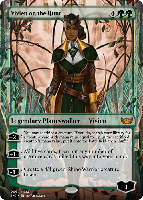 Vivien on the Hunt (PRM-99689) - mythic