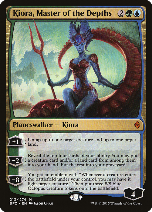 Kiora, Master of the Depths (BFZ-213) - mythic - Foil