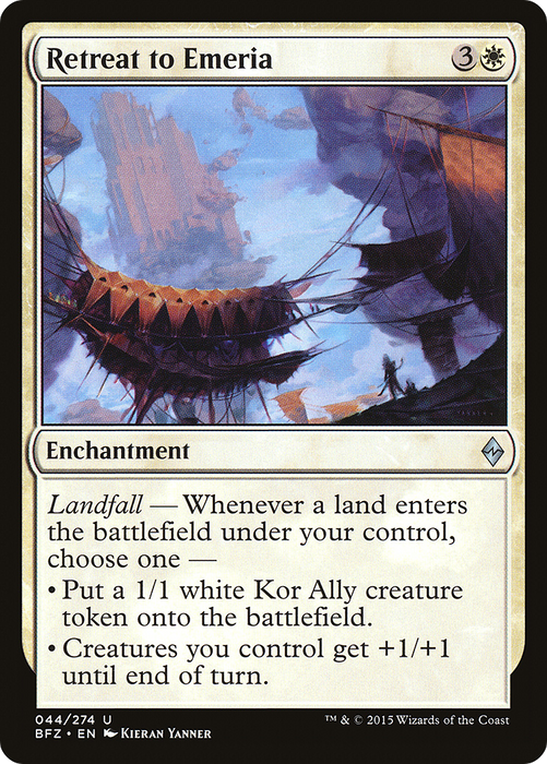 Retreat to Emeria (BFZ-044) - uncommon - Foil