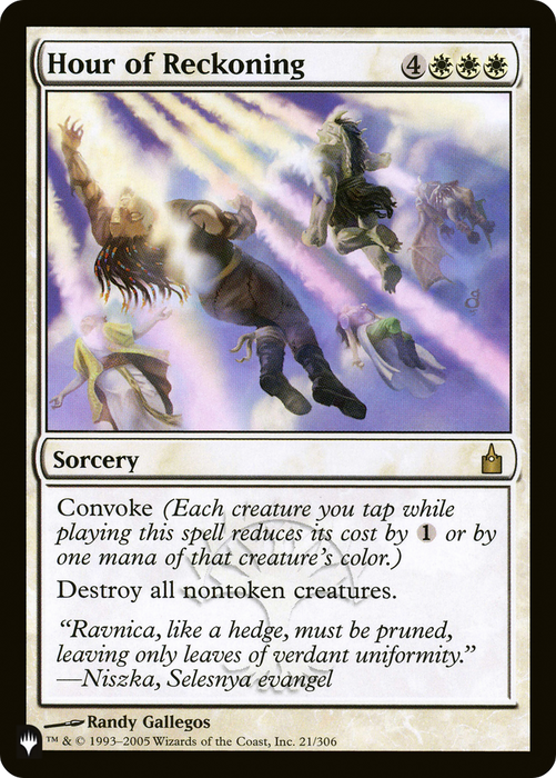 Hour of Reckoning (LIST-RAV-21) - rare