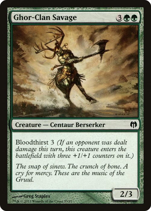 Ghor-Clan Savage (DDL-053) - common