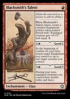 Blacksmith's Talent (BLB-125) - uncommon