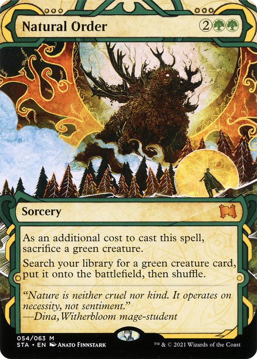 Natural Order (STA-054) - mythic: (Showcase) (Borderless) - Foil