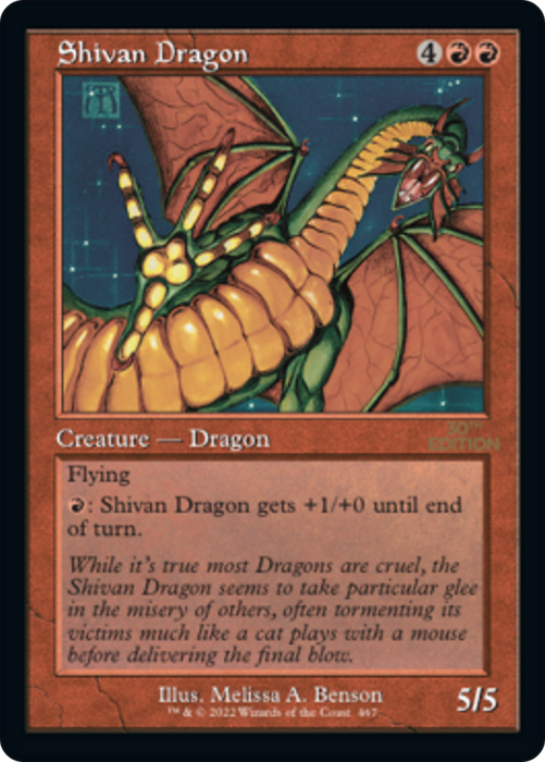 Shivan Dragon (30A-467) - rare