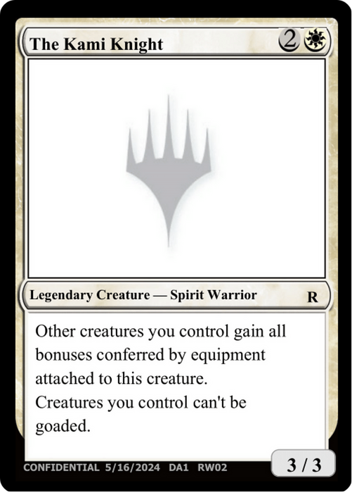 The Kami Knight (UNK-RW02C) - rare