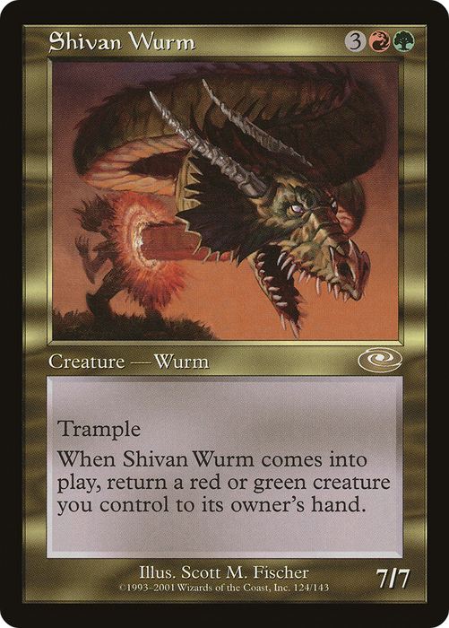Shivan Wurm (PLS-124) - rare