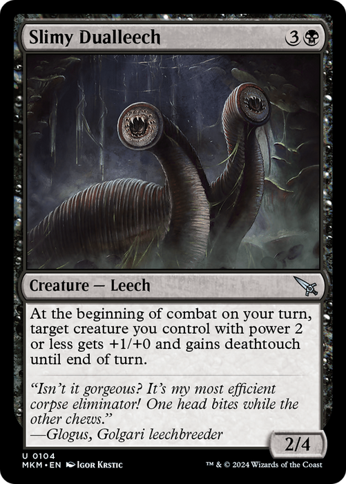 Slimy Dualleech (MKM-104) - uncommon - Foil