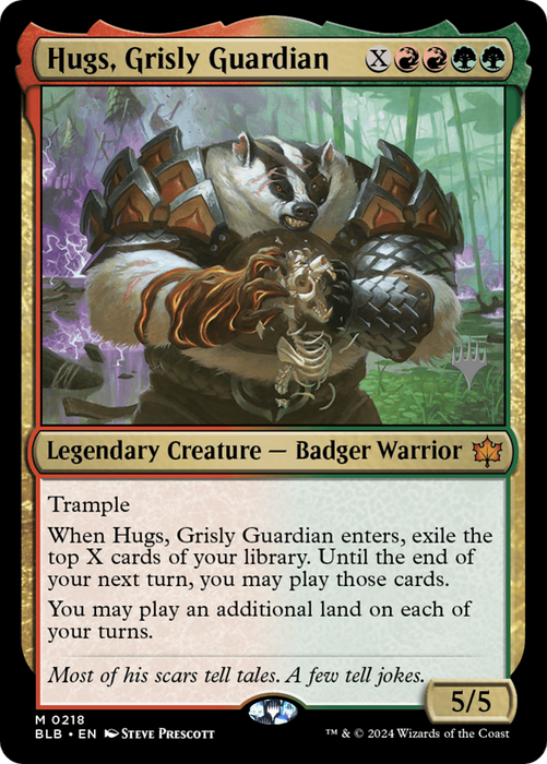 Hugs, Grisly Guardian (PPBLB-218P) - mythic - Foil
