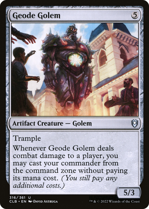 Geode Golem (CLB-316) - uncommon - Foil
