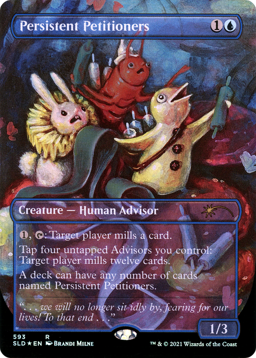Persistent Petitioners (SLD-593) - rare (Borderless) - Foil