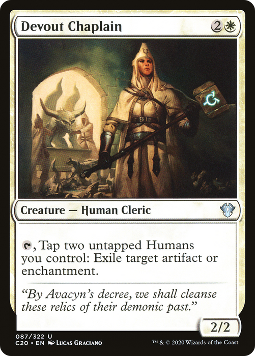 Devout Chaplain (C20-087) - uncommon