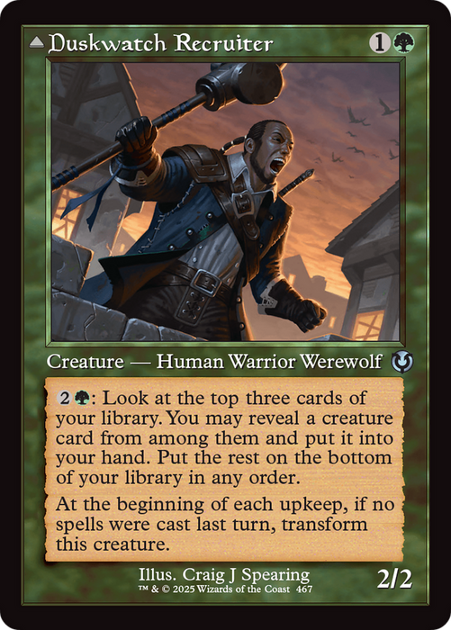 Duskwatch Recruiter // Krallenhorde Howler (INR-467) - uncommon