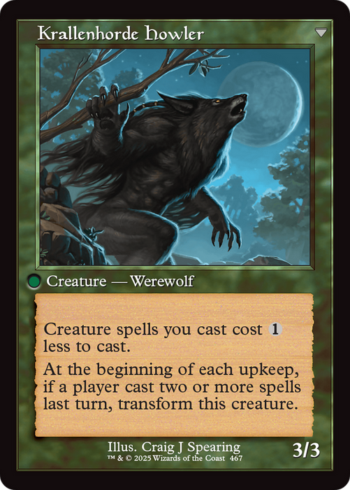 Duskwatch Recruiter // Krallenhorde Howler (INR-467) - uncommon - Foil