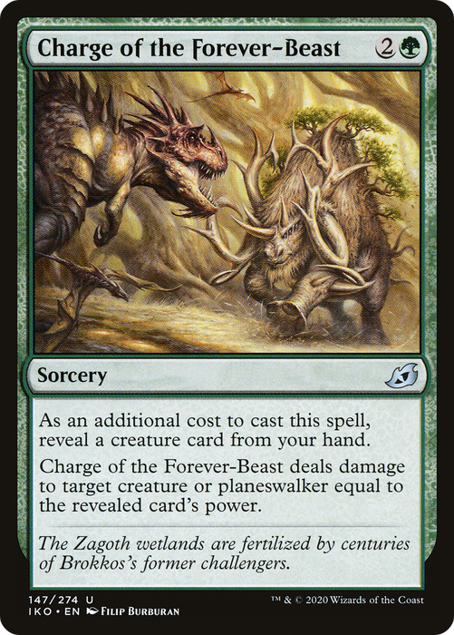 Charge of the Forever-Beast (IKO-147) - uncommon - Foil