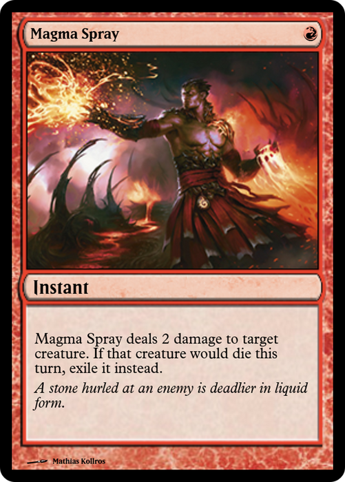 Magma Spray (PRM-52338) - rare - Foil