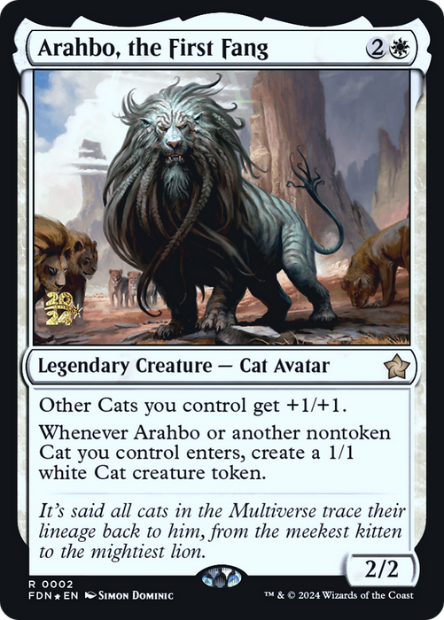 Arahbo, the First Fang (PRE-02S) - rare - Foil