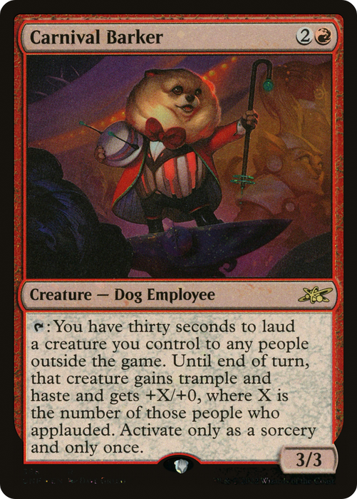 Carnival Barker (UNF-388) - rare - Foil