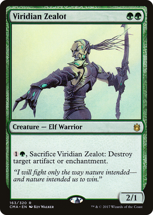 Viridian Zealot (CMA-163) - rare