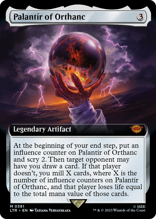 Palantír of Orthanc (LTR-381) - mythic: (Extended Art)