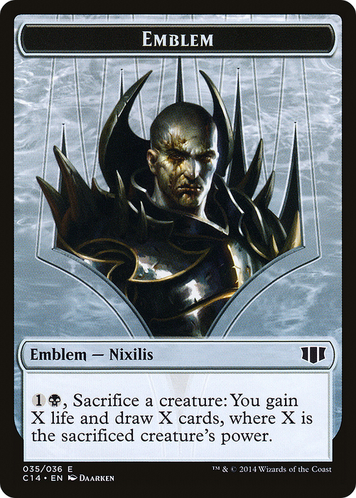 Ob Nixilis of the Black Oath Emblem (C14-035) - common