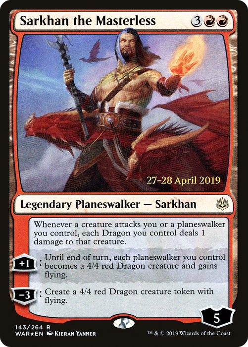 Sarkhan the Masterless (PRE-143S) - rare - Foil