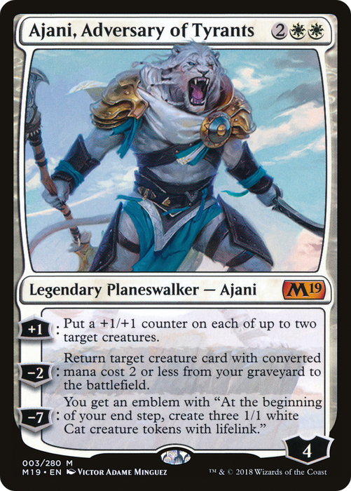Ajani, Adversary of Tyrants (M19-003) - mythic