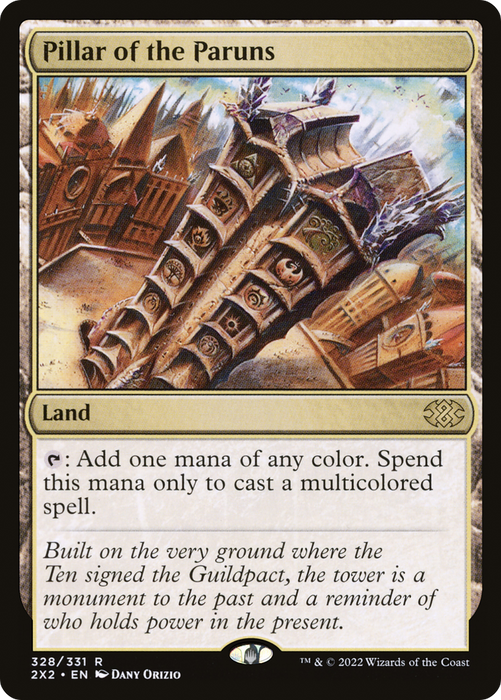 Pillar of the Paruns (2X2-328) - rare - Foil