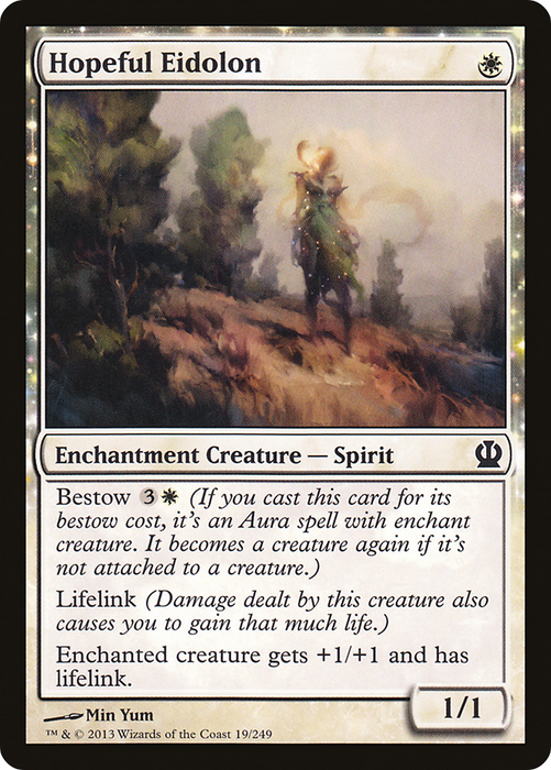 Hopeful Eidolon (THS-019) - common: (enchantment) - Foil