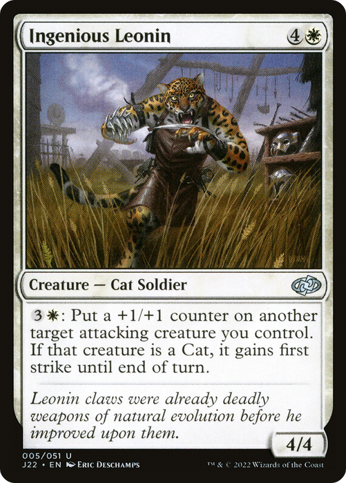 Ingenious Leonin (J22-005) - uncommon