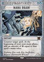 Mana Drain (OTP-011) - mythic: (Showcase) (Borderless) - Foil