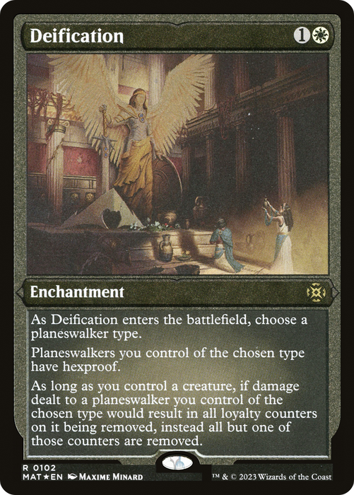 Deification (MAT-102) - rare - Etched Foil