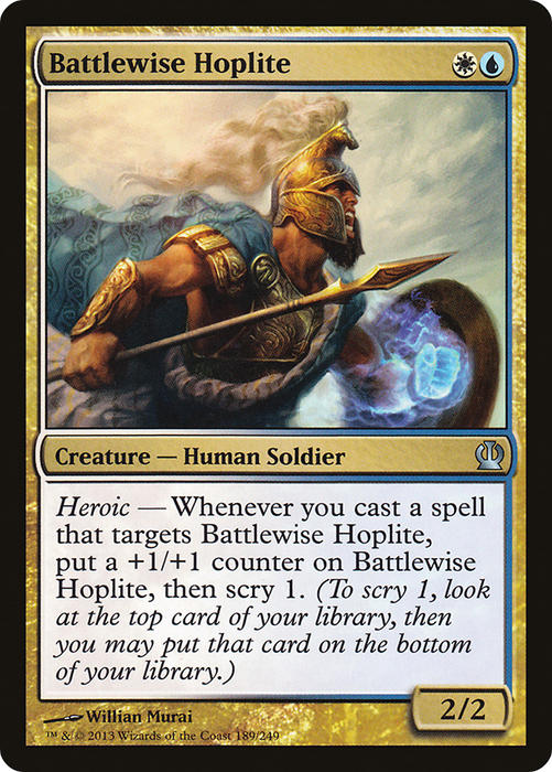 Battlewise Hoplite (THS-189) - uncommon