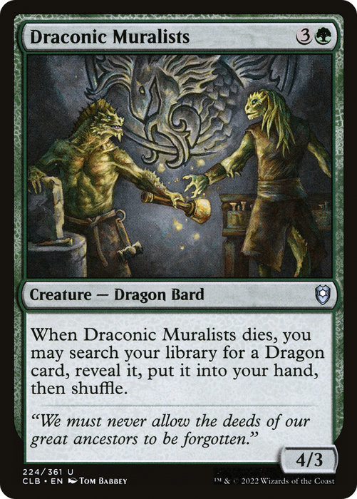 Draconic Muralists (CLB-224) - uncommon