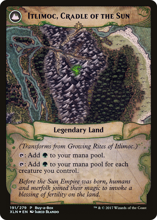 Growing Rites of Itlimoc // Itlimoc, Cradle of the Sun (BABP-191) - rare: (compasslanddfc) - Foil