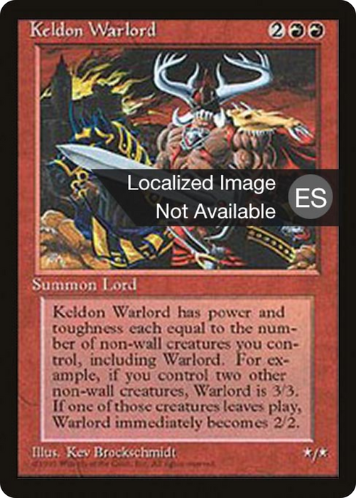 Keldon Warlord (4BB-207) - uncommon