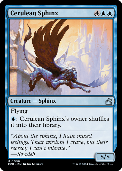 Cerulean Sphinx (RVR-036) - uncommon - Foil