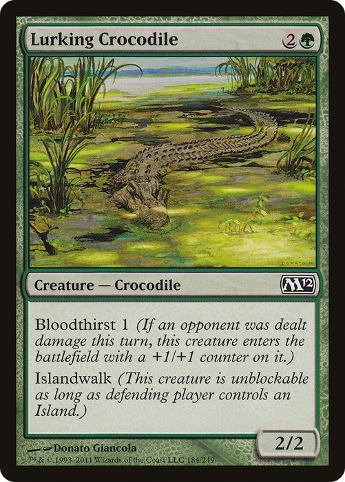Lurking Crocodile (M12-184) - common - Foil