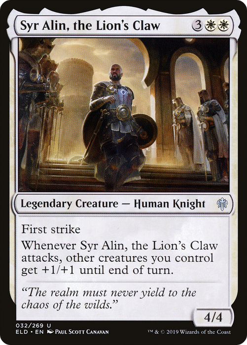 Syr Alin, the Lion's Claw (ELD-032) - uncommon