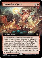 Descendants' Fury (CMM-766) - rare: (Extended Art) - Foil
