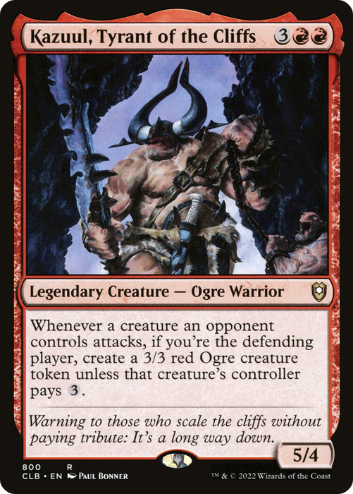 Kazuul, Tyrant of the Cliffs (CLB-800) - rare