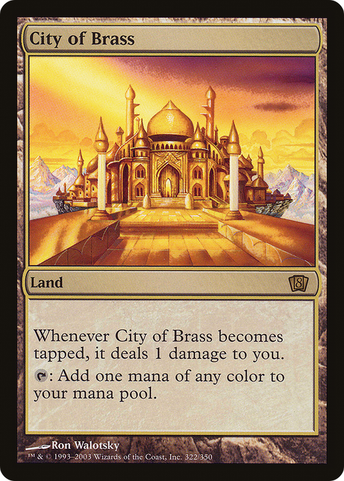 City of Brass (8ED-322★) - rare - Foil
