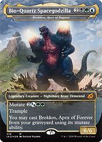Brokkos, Apex of Forever (IKO-378) - mythic / Bio-Quartz Spacegodzilla (Borderless) - Foil