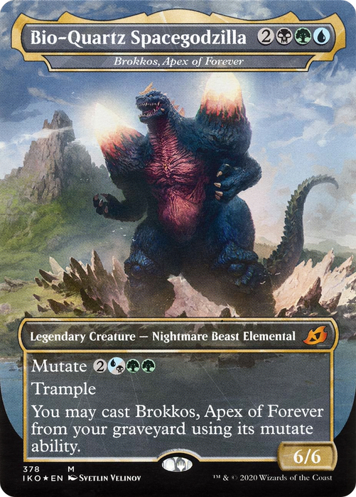 Brokkos, Apex of Forever (IKO-378) - mythic / Bio-Quartz Spacegodzilla (Borderless)