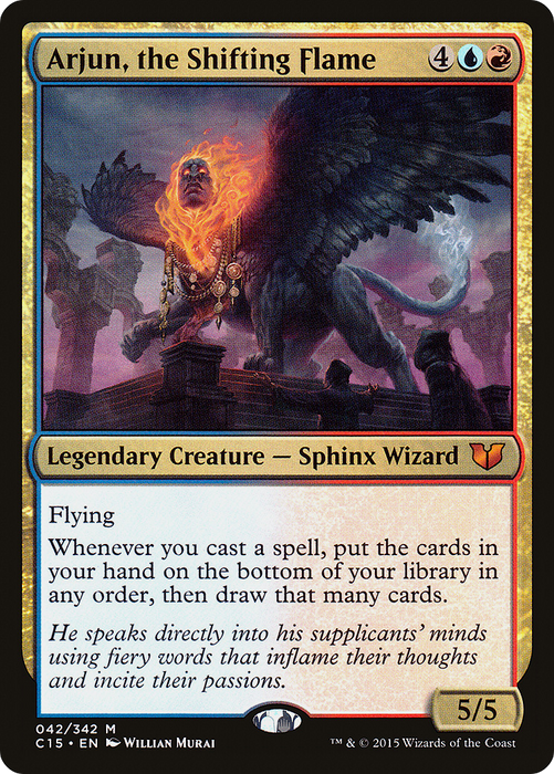 Arjun, the Shifting Flame (C15-042) - mythic