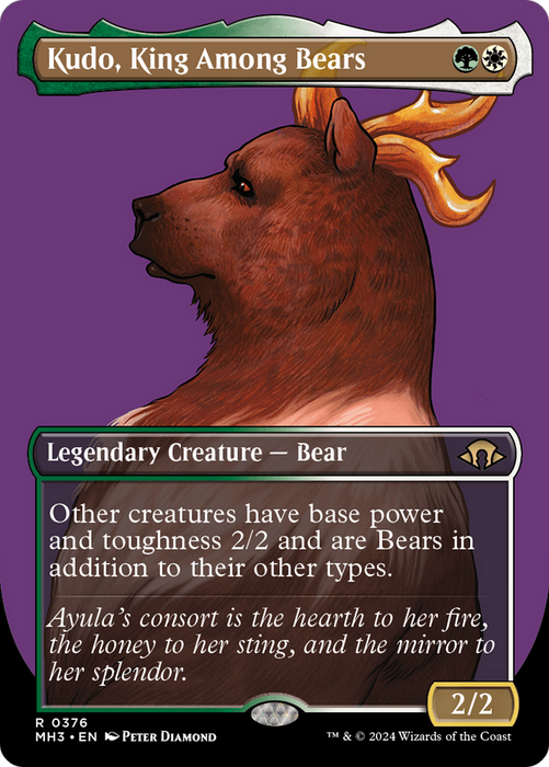 Kudo, King Among Bears (MH3-376) - rare (Borderless)